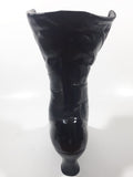 Vintage Black Victorian Style Boot 10" Tall Ceramic Ornamental Vase