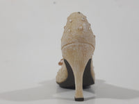 Black High Heel Stiletto Shoe Shaped Wood Display Stand with 10 Different Decorative Shoe Ornaments