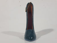 Black High Heel Stiletto Shoe Shaped Wood Display Stand with 10 Different Decorative Shoe Ornaments