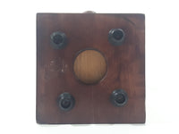 Antique Style Metal Hand Wheel Coffee Grinder Mill with Wood Base