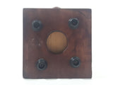 Antique Style Metal Hand Wheel Coffee Grinder Mill with Wood Base