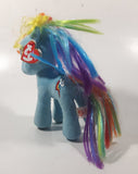 2016 Ty Beanie Babies Sparkle My Little Pony Rainbow Dash 8" Tall Toy Stuffed Plush with Tags
