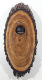 Vintage Wiebe Woodcraft MacGregor Manitoba 10" x 24" Lacquered Burl Wood Wall Clock