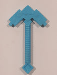 Lego Minecraft Plastic Blue 1 1/2" Toy Long Pick Axe Accessory