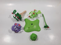 Geobra PlayMobil Mixed Trees Plants and Flowers with Grass Base Toy Accessories