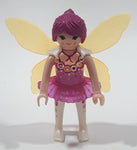 Geobra PlayMobil Mystery Series Fairy Pink Dress with Yellow Wings 3" Tall Toy Figure 5597