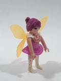 Geobra PlayMobil Mystery Series Fairy Pink Dress with Yellow Wings 3" Tall Toy Figure 5597