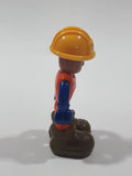 Toy State CAT Caterpillar Construction Worker 2 5/8" Tall Toy Figure