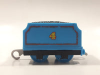 2013 Gullane Thomas and Friends Blue Coal Tender #4 Plastic Toy Train Car Vehicle