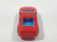 Unknown Brand Red with Blue Interior Plastic Body Die Cast Toy Car Vehicle