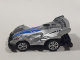Unknown Brand Super #4 Silver Pull Back Die Cast Toy Car Vehicle