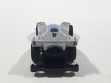 Unknown Brand Super #4 Silver Pull Back Die Cast Toy Car Vehicle
