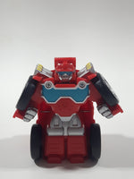 Transformers Red Fire Truck Red Plastic Toy Car Vehicle