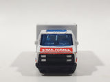 Motor Max No. 6034 Emergency Medical Services Ambulance Van White Die Cast Toy Car Vehicle with Opening Rear Doors