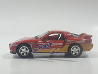 Road & Track No. 4021 Mazda RX-7 Dark Orange Red 1:43 Scale Die Cast Toy Car Vehicle with Opening Doors