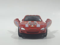 Road & Track No. 4021 Mazda RX-7 Dark Orange Red 1:43 Scale Die Cast Toy Car Vehicle with Opening Doors