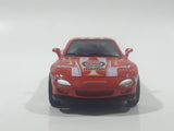 Road & Track No. 4021 Mazda RX-7 Dark Orange Red 1:43 Scale Die Cast Toy Car Vehicle with Opening Doors