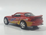 Road & Track No. 4021 Mazda RX-7 Dark Orange Red 1:43 Scale Die Cast Toy Car Vehicle with Opening Doors