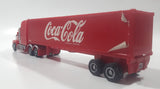 2002 Schutzmarken koffeinhaltig Coca Cola Semi Tractor Trailer Truck Red Plastic Die Cast Toy Car Vehicle