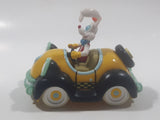 Rare Vintage Disney Amblin Who Framed Roger Rabbit? Benny The Cab Yellow Plastic Pull Back Toy Car Vehicle