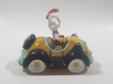 Rare Vintage Disney Amblin Who Framed Roger Rabbit? Benny The Cab Yellow Plastic Pull Back Toy Car Vehicle