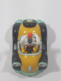 Rare Vintage Disney Amblin Who Framed Roger Rabbit? Benny The Cab Yellow Plastic Pull Back Toy Car Vehicle