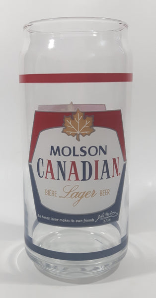 Molson Canadian Lager Beer Biere 6 1/2" Tall Glass Cup