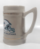 Miami Dolphins NFL Football Team 5 1/2" Tall Stoneware Stein Beer Mug