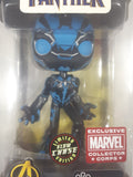 Funko Wobblers Marvel Avengers Black Panther Limited Glow Chase Edition Exclusive Marvel Collector Corps 5 3/4" Tall Vinyl Bobble Head New in Box