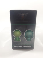 2015 Vinyl Sugar Dorbz DC Comics Exclusive Legion Of Collectors Batman v Superman Superman and Aquaman 3" Tall Toy Figures New in Box