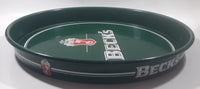 Vintage Beck's Beer Green 13" Round Metal Beverage Serving Tray