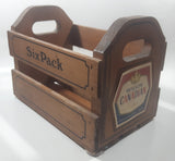 Vintage 1981 North Columbia Trading Company Molson Canadian Six Pack Wood Carrying Crate