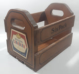 Vintage 1981 North Columbia Trading Company Molson Canadian Six Pack Wood Carrying Crate