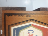 Vintage 1981 North Columbia Trading Company Molson Canadian Six Pack Wood Carrying Crate