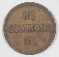 Vintage HQ Command HQ No Cash Value Metal Gaming Token Coin