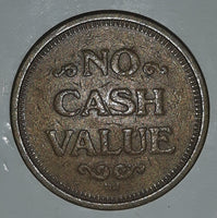 Vintage HQ Command HQ No Cash Value Metal Gaming Token Coin