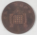 1985 United Kingdom Great Britain One Penny 1 Cent Queen Elizabeth II Copper Metal Coin