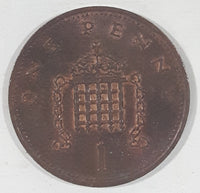 1985 United Kingdom Great Britain One Penny 1 Cent Queen Elizabeth II Copper Metal Coin