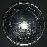 1892 1992 100 Years of Settlement Silverton Sandon New Denver One Dollar Metal Token Coin