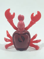 1996 McDonald's Disney Little Mermaid Sebastian Crab 3 1/4" Tall Plastic Wind Up Moving Toy Figure