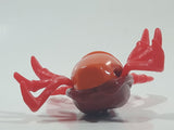 1996 McDonald's Disney Little Mermaid Sebastian Crab 3 1/4" Tall Plastic Wind Up Moving Toy Figure