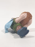 Disney Hunchback of Notre Dame Quasimodo Holding Nest with Blue Bird PVC Toy Figure 3 1/8" Tall