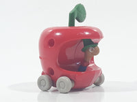 1995 McDonald's The Busy World of Richard Scarry  Lowly Worm Apple Car 2 3/8" Tall Toy Figure