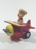 Vintage 1989 Disney Tailspin Holly's Bi-Plane 2 1/4" Tall Toy Airplane Figure