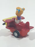 Vintage 1989 Disney Tailspin Holly's Bi-Plane 2 1/4" Tall Toy Airplane Figure