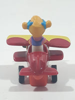 Vintage 1989 Disney Tailspin Holly's Bi-Plane 2 1/4" Tall Toy Airplane Figure