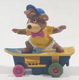 1991 McDonald's Hanna Barbera Yogi Bear Boo Boo Bear Cartoon Character on Skateboard Rev-Up and Go Toy Figure