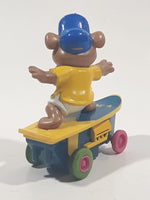 1991 McDonald's Hanna Barbera Yogi Bear Boo Boo Bear Cartoon Character on Skateboard Rev-Up and Go Toy Figure