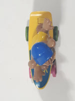 1991 McDonald's Hanna Barbera Yogi Bear Boo Boo Bear Cartoon Character on Skateboard Rev-Up and Go Toy Figure