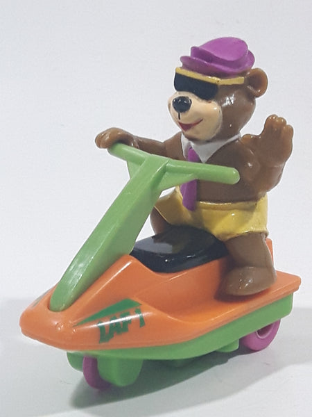 1991 McDonald's Hanna Barbera Yogi Bear Cartoon Character on Jet Ski Rev-Up and Go Toy Figure